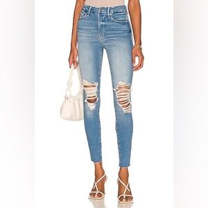 Good American Women's Distressed Blue Jeans size 0/25